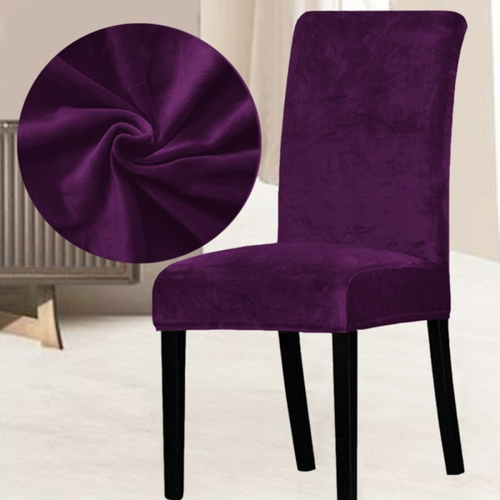 Abeltrade Mat ve Kalın Soft Kadife Kumaş Sandalye Kılıfı Mürdüm Renk - 130 x 170 cm Koltuk & Kanepe Örtüsü Fiyatı