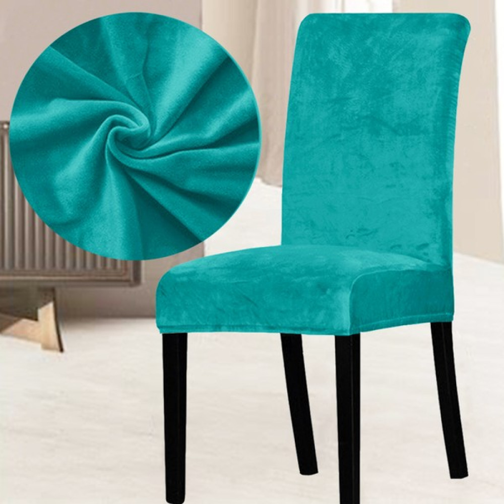 Abeltrade Mat ve Kalın Soft Kadife Kumaş Sandalye Kılıfı Turkuaz Renk - 130 x 170 cm Koltuk & Kanepe Örtüsü Fiyatı