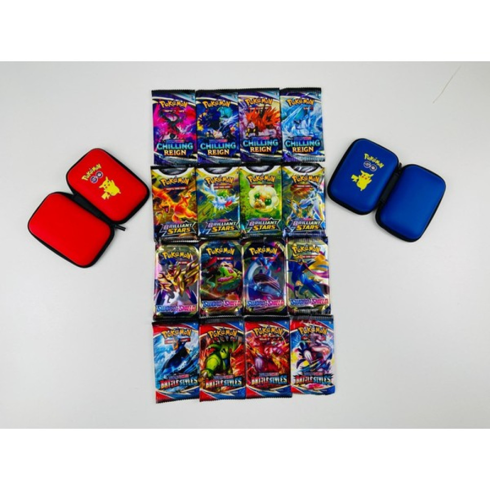 Abetto Market Pokemon Oyun Kartı 4 Set Bir Arada 16 Paket ve 2 Adet Pokemon Kart Koruma Çantası Oyun Takımları Fiyatı