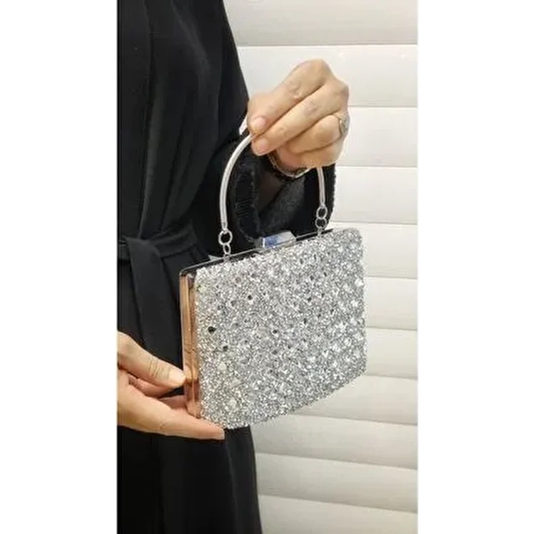 Abiye Çanta Kadın Taşlı Abiye Clutch Portföy Çanta GP1111ABİYE Giyim & İç Giyim Fiyatı