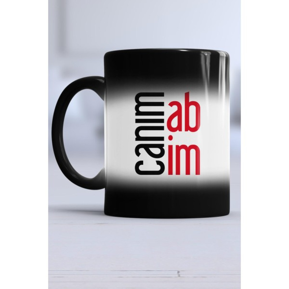 Abiye Hediye Canım Abim Kupa Bardak Sihirli - 1 Adet - Siyah - 300 ml Fincan / Bardak / Kahve Takımı Fiyatı