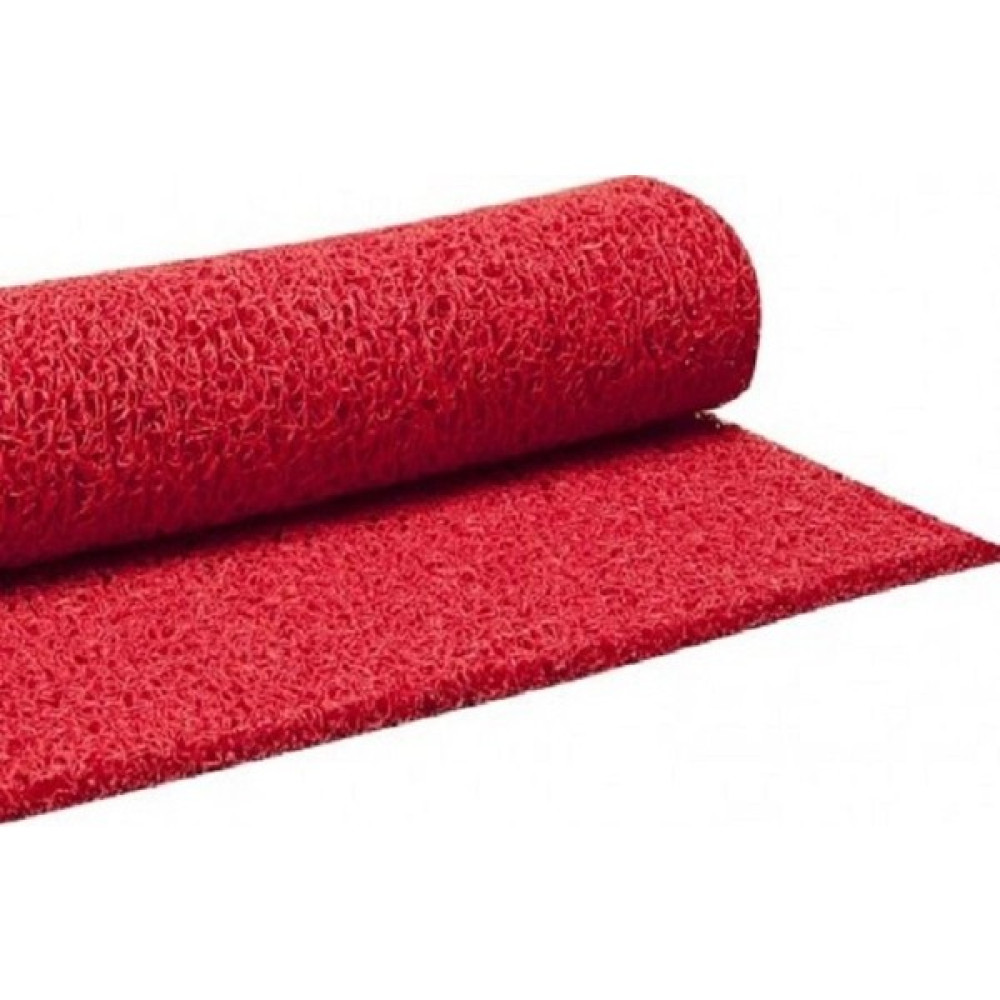 ABK Plastik Kıvırcık Kaydırmaz Paspas 14 Mm Kaymaz Yolluk Kaydırmaz Halı 100cm KIRMIZI - 100 x 200 cm Dış Mekan & Bahçe Oyuncakları Fiyatı