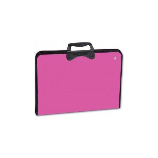 Abka 30126 Pembe Proart 37x54 cm Fermuarlı Resim Proje Çantası