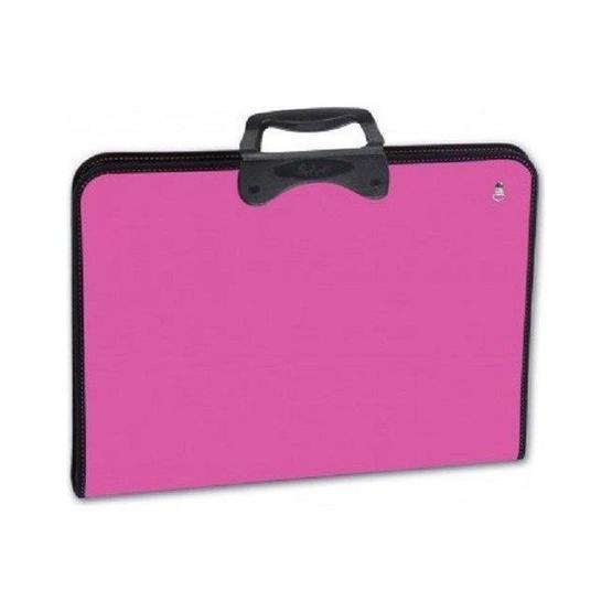 Abka 30126 Pembe Proart 37x54 cm Fermuarlı Resim Proje Çantası