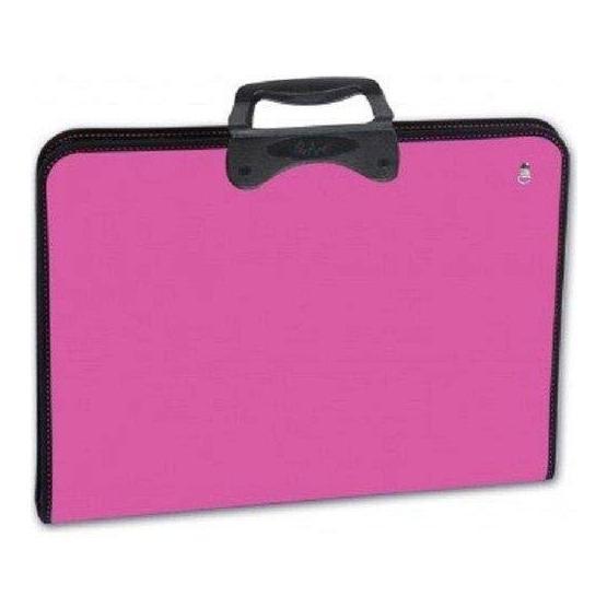 Abka 30126 Pembe Proart 37x54 cm Fermuarlı Resim Proje Çantası