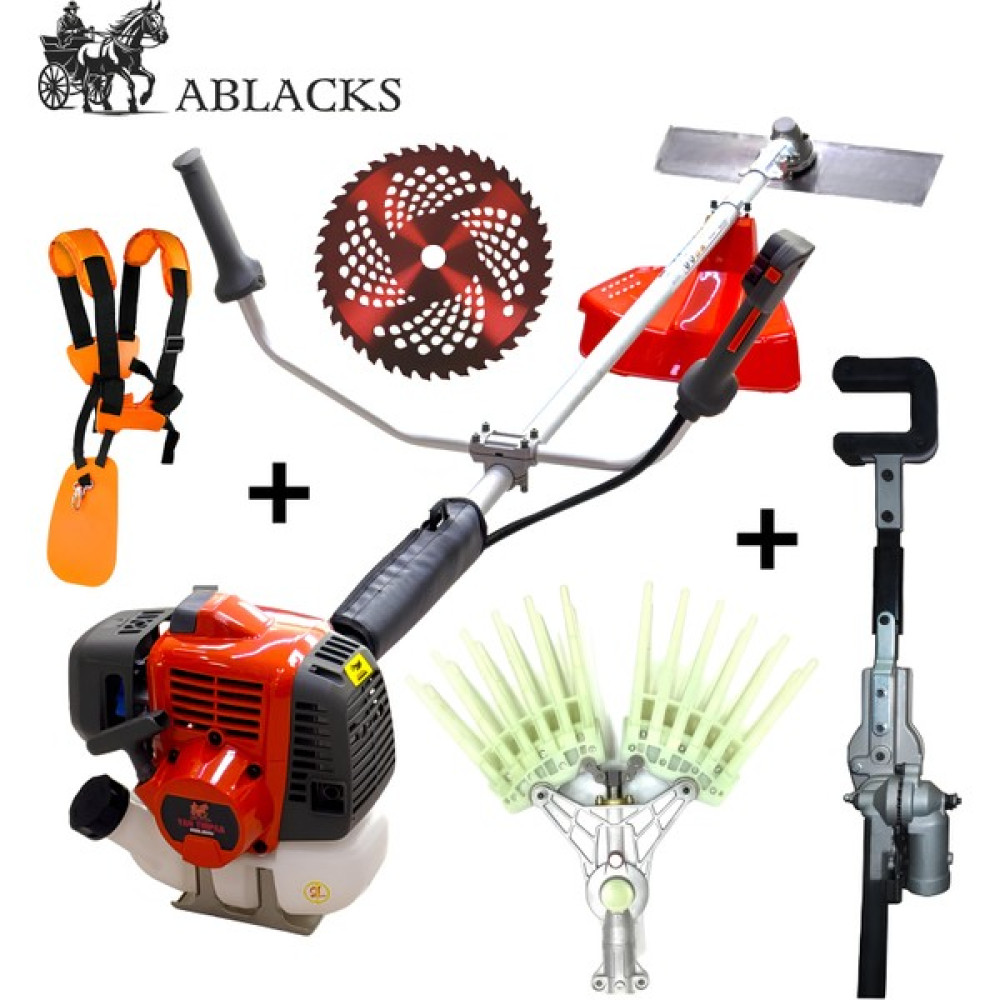 Ablacks Profesyonel Yan Tırpan + Tırnaklı Silkeleme + Ağaç Silkeleme Aparatı Bahçe Makinesi Fiyatı