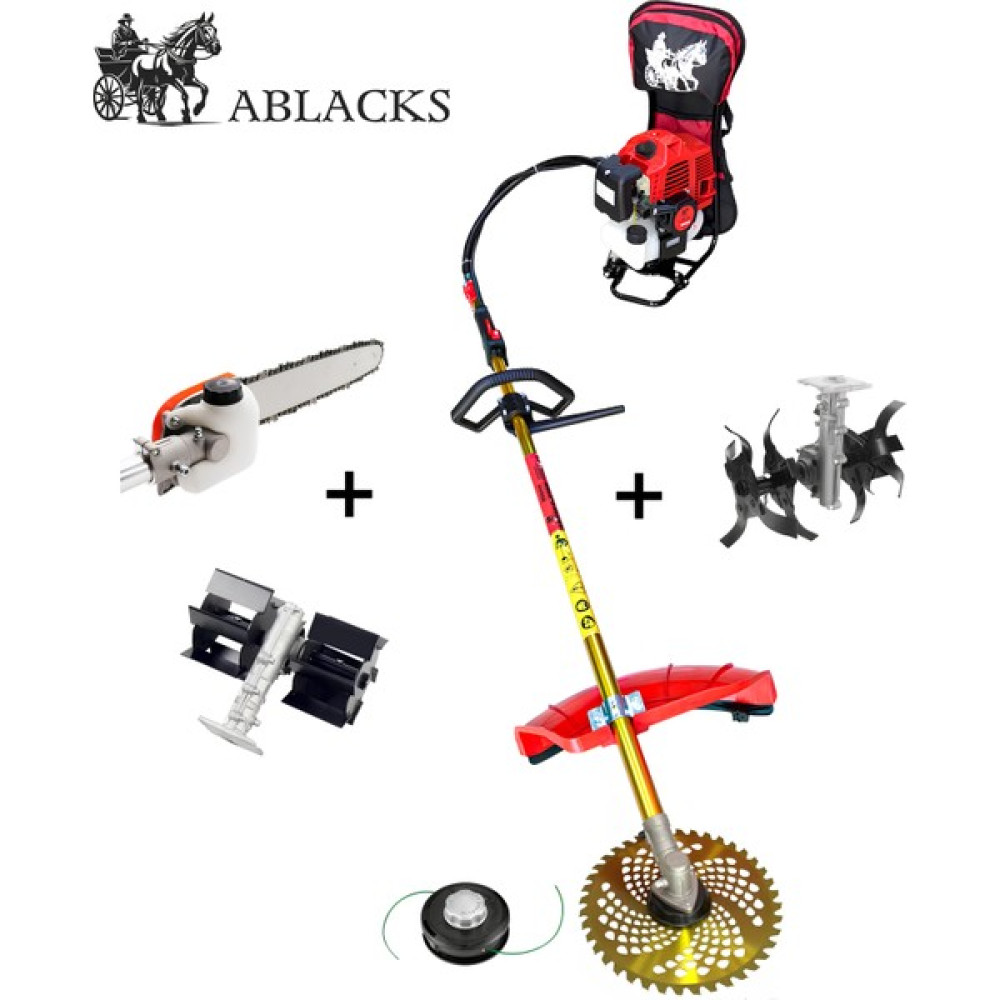 Ablacks Sırt Tırpan + Dal Budama +Paletli Çapa + Akrep Çapa Aparatı Bahçe Makinesi Fiyatı