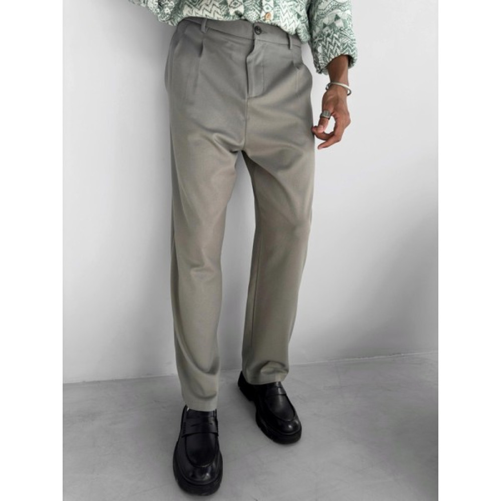 Abluka Online Baggy Fit Kumaş Pantolon Soluk Haki Erkek Pantolon Fiyatı