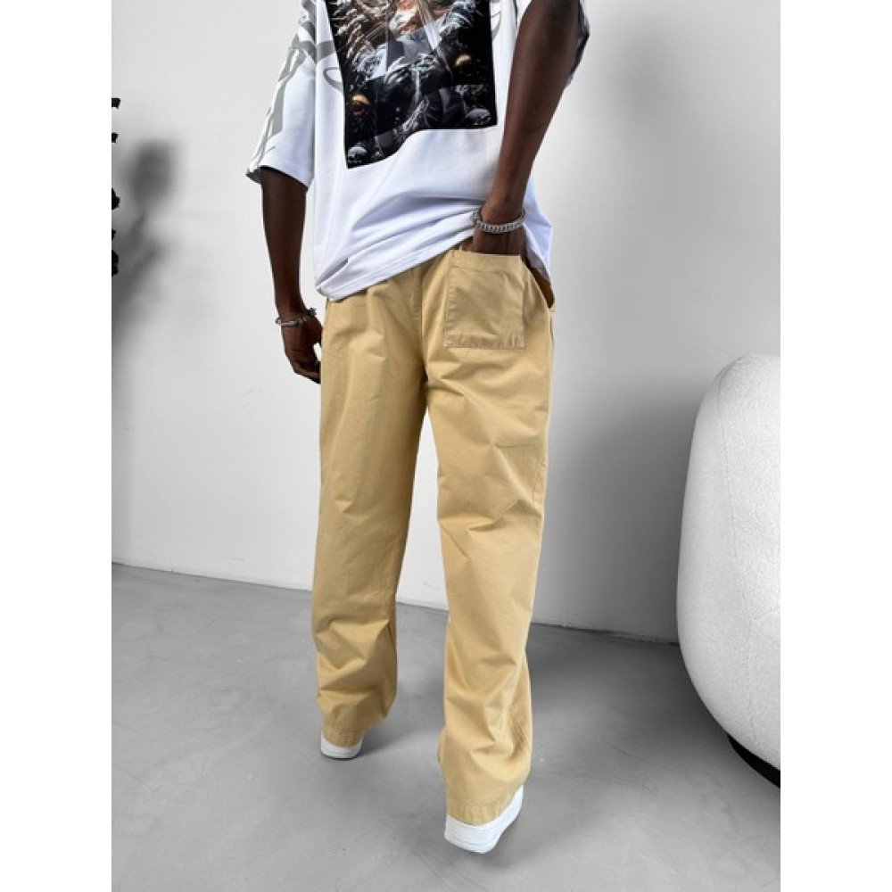 Abluka Online Baggy Fit Pantolon Bej Erkek Pantolon Fiyatı