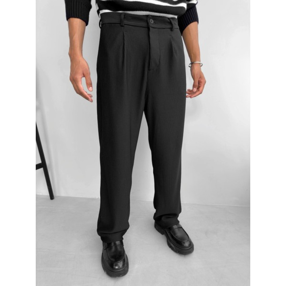 Abluka Online Baggy Fitilli Pantolon Siyah Erkek Pantolon Fiyatı