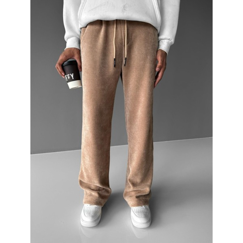 Abluka Online Baggy Rahat Triko Pantolon Taba Erkek Pantolon Fiyatı