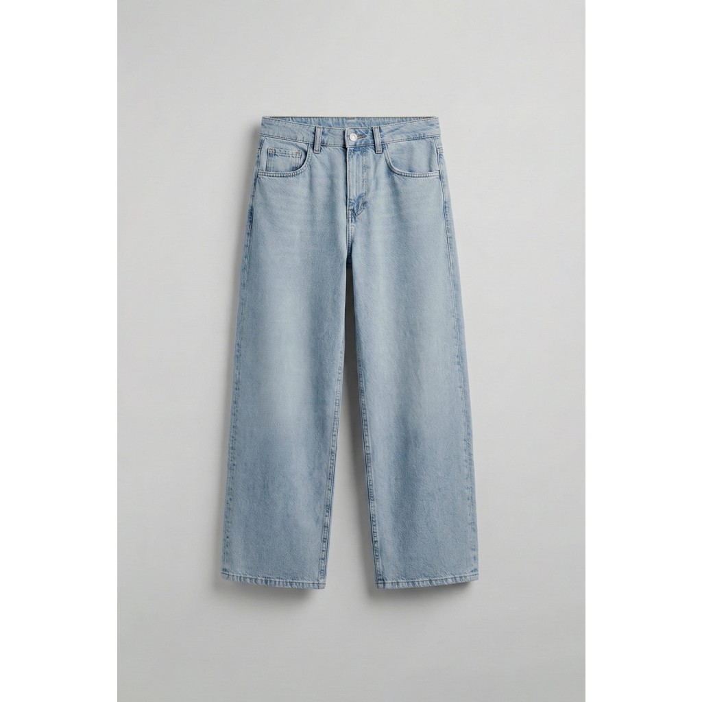 Abluka Online Erkek Süper Baggy Fit Jean Pantolon Buz Mavi Erkek Jeans / Kot Pantolon Fiyatı