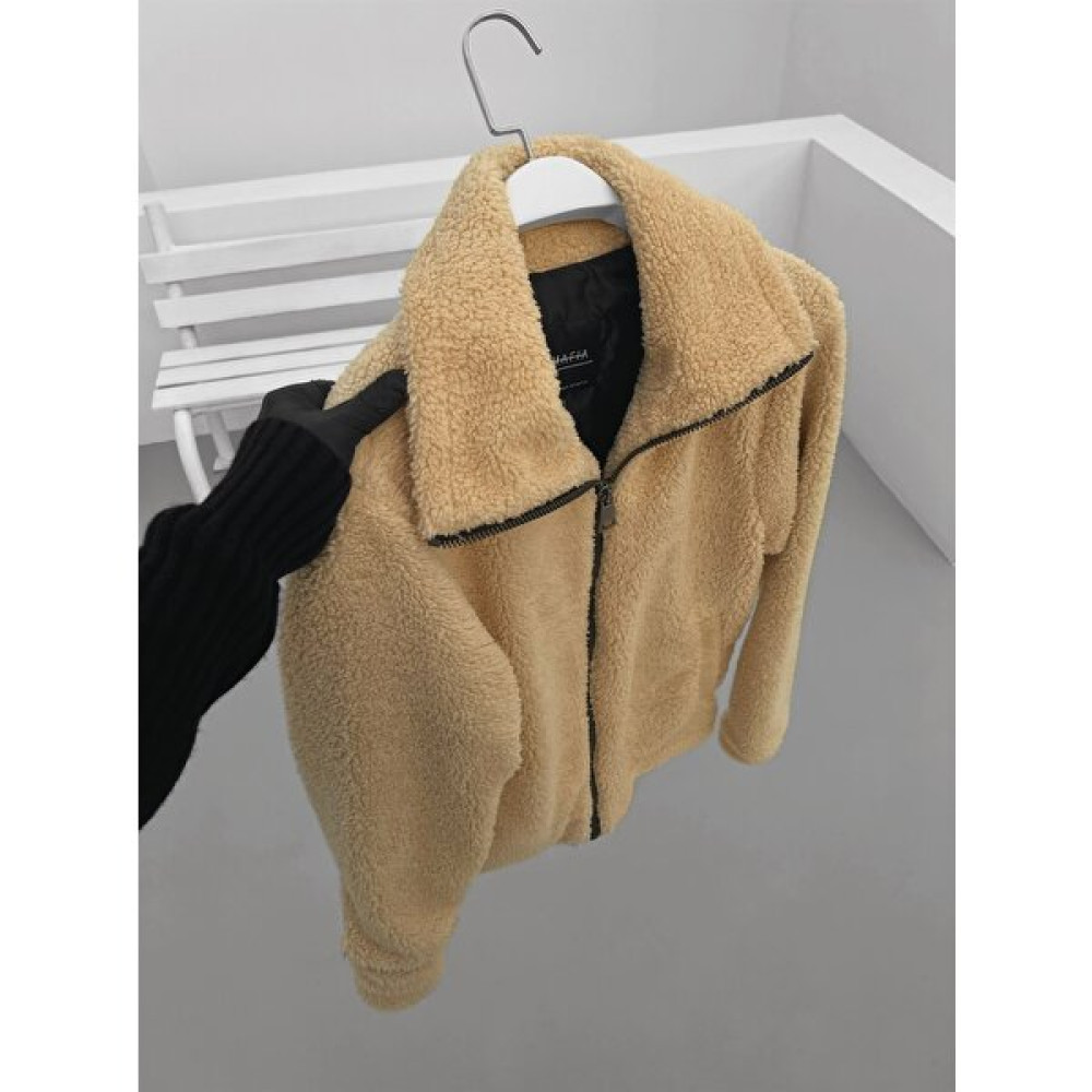Abluka Online Oversize Dik Yaka Peluş Ceket Bej Erkek Ceket Fiyatı