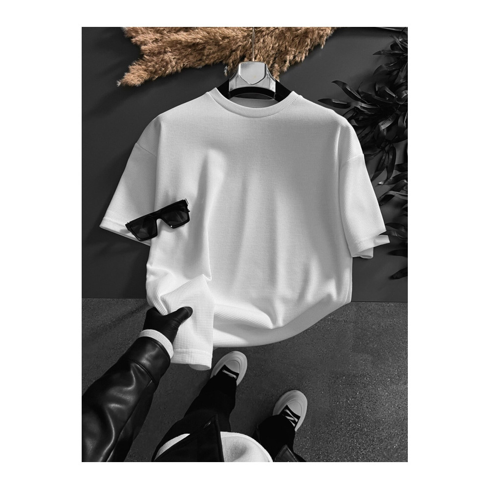 ablukaonline Long Fit Dokulu Basic T-shirt Ekru S Beden Bayan T-shirt Fiyatı