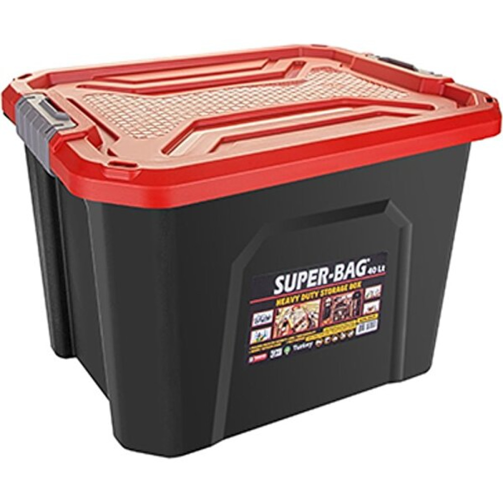 Abn Asr-4045 Superbag Saklama Kutusu Renkli Kapak 40 Lt Saklama Kapları Fiyatı