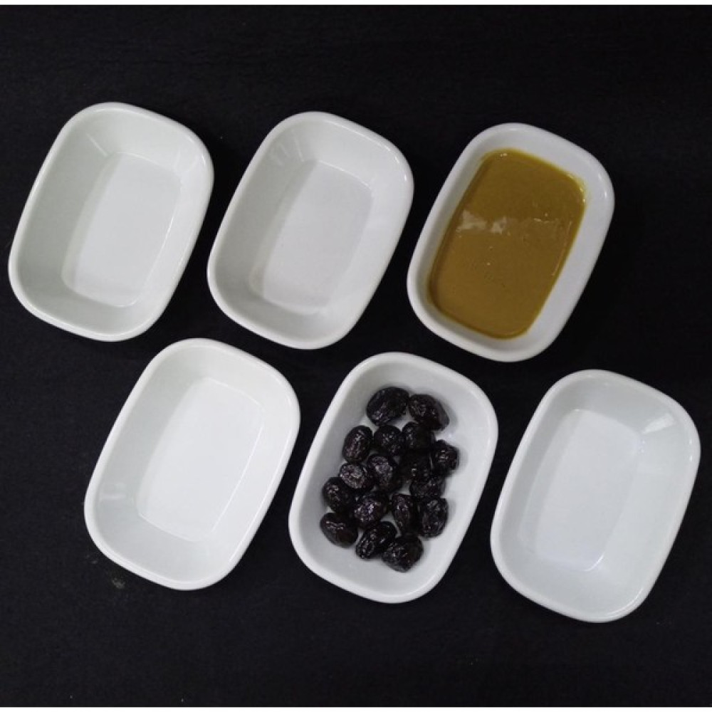 abnturk 12 Adet Sosluk Kahvaltı Tabağı Beyaz Melamin 12X9CM Çerezlik Lokanta Tabldot Serpme Kahvaltıda Ideal Kahvaltı Takımı Fiyatı