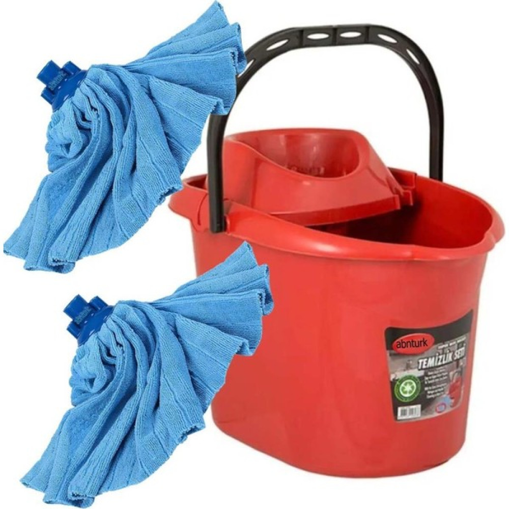 abnturk 12 Litre Sıkmalı Temizlik Mop Kovası+2 Adet Mikrofiber Havlu Mop Paspası Hediye Süper Emici Efsane Temizlik Malzemeleri Fiyatı