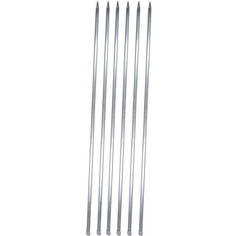 abnturk 6 Adet Tavuk Kanat Kebap Şişi 60 x 7 cm Barbekü Mangal Şiş Set Metal Üzeri Paslanmaz Galveniz Kaplı Mangal & Barbekü Malzemeleri Fiyatı