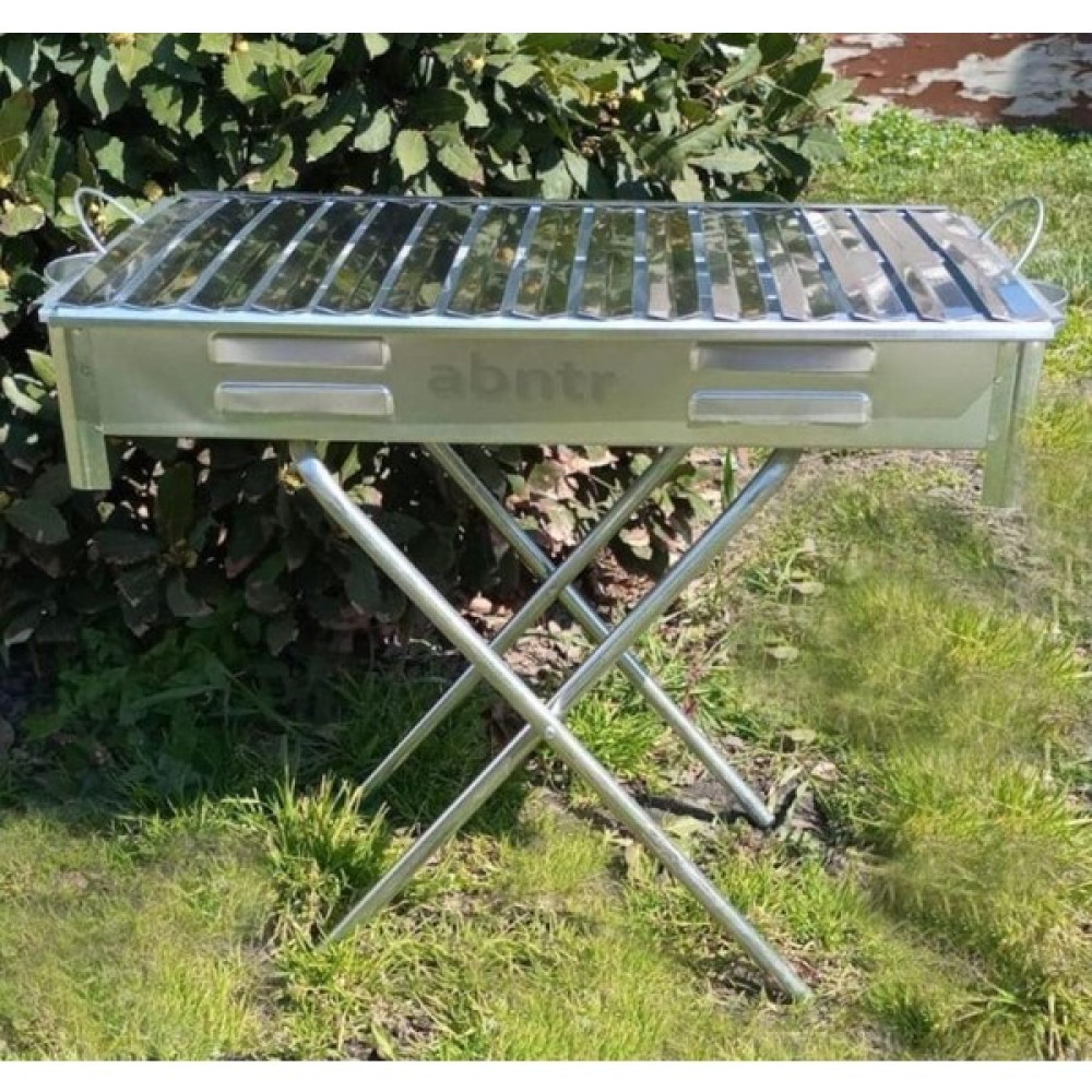 abnturk Ayaklı Büyük Mangal 60 cm Kebapçı Tipi Geniş Oluklu Paslanmaz Galvaniz Gövde Krom Köfteci Izgarası Bahçe Mangalı & Barbekü Fiyatı