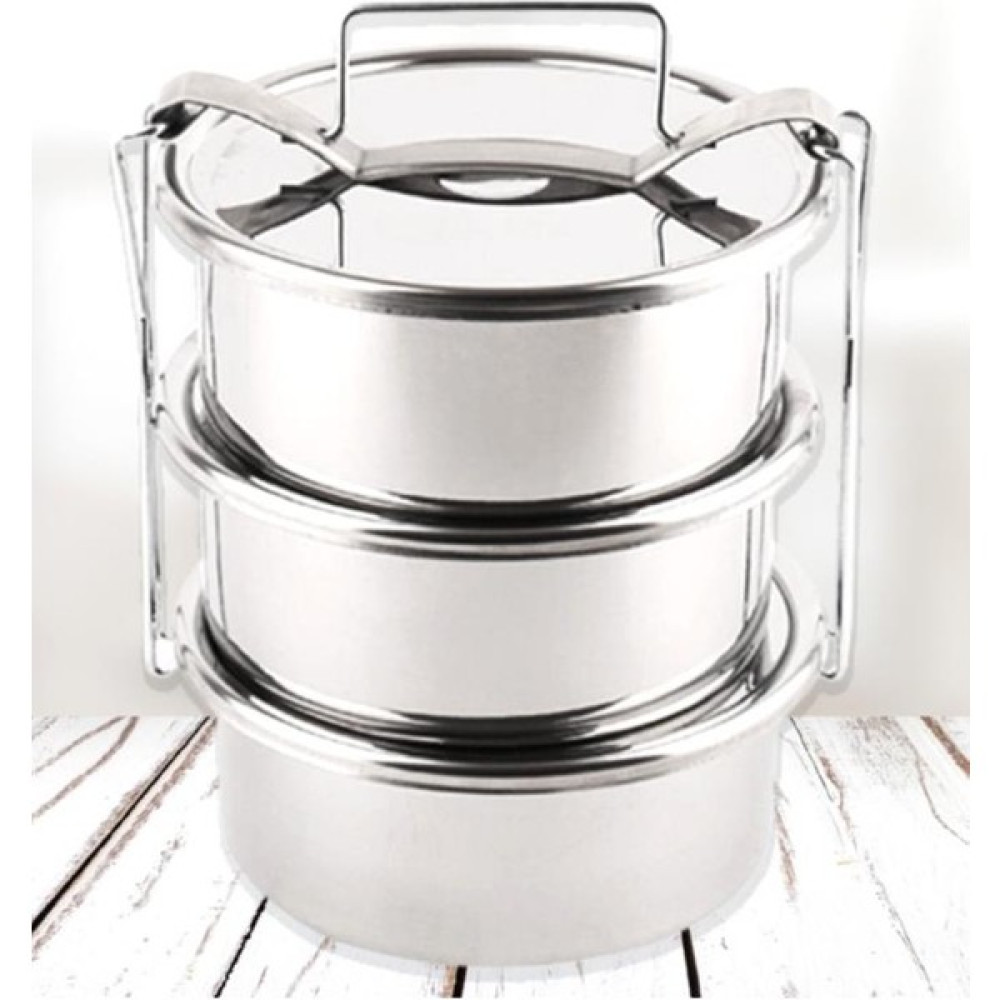 abnturk Paslanmaz Çelik 15X6CM 3 Kaplı Isıtılabilir Sefer Tası 3-4 Kişilik Yemek Taşıma Kabı 2.2 Lt 750ML X3 Kamp Mutfağı Fiyatı