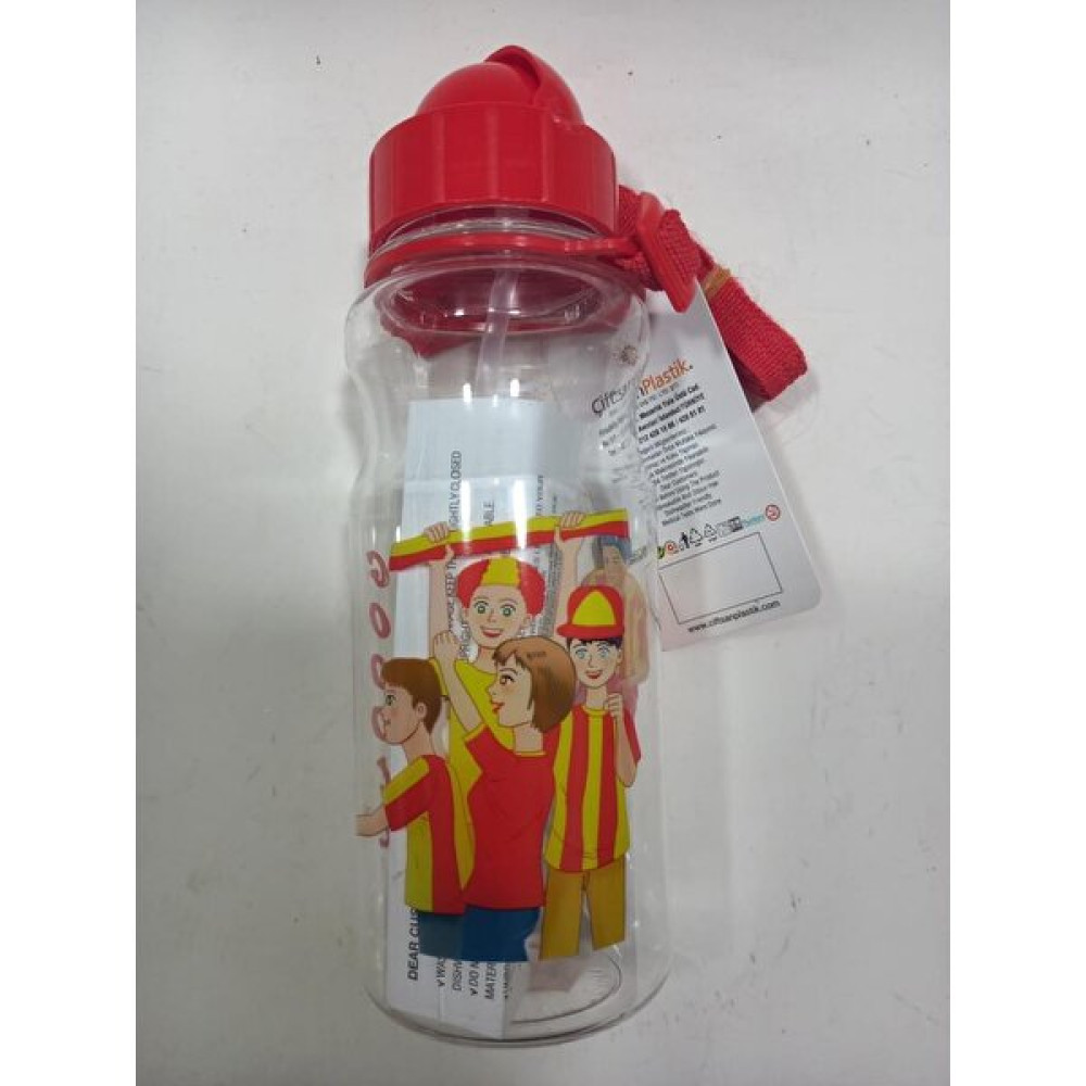 abnturk Sarı Kırmızı Renkli Futbolcu Suluğu 500ML Kırılmaz Su Matarası Suluk Fiyatı