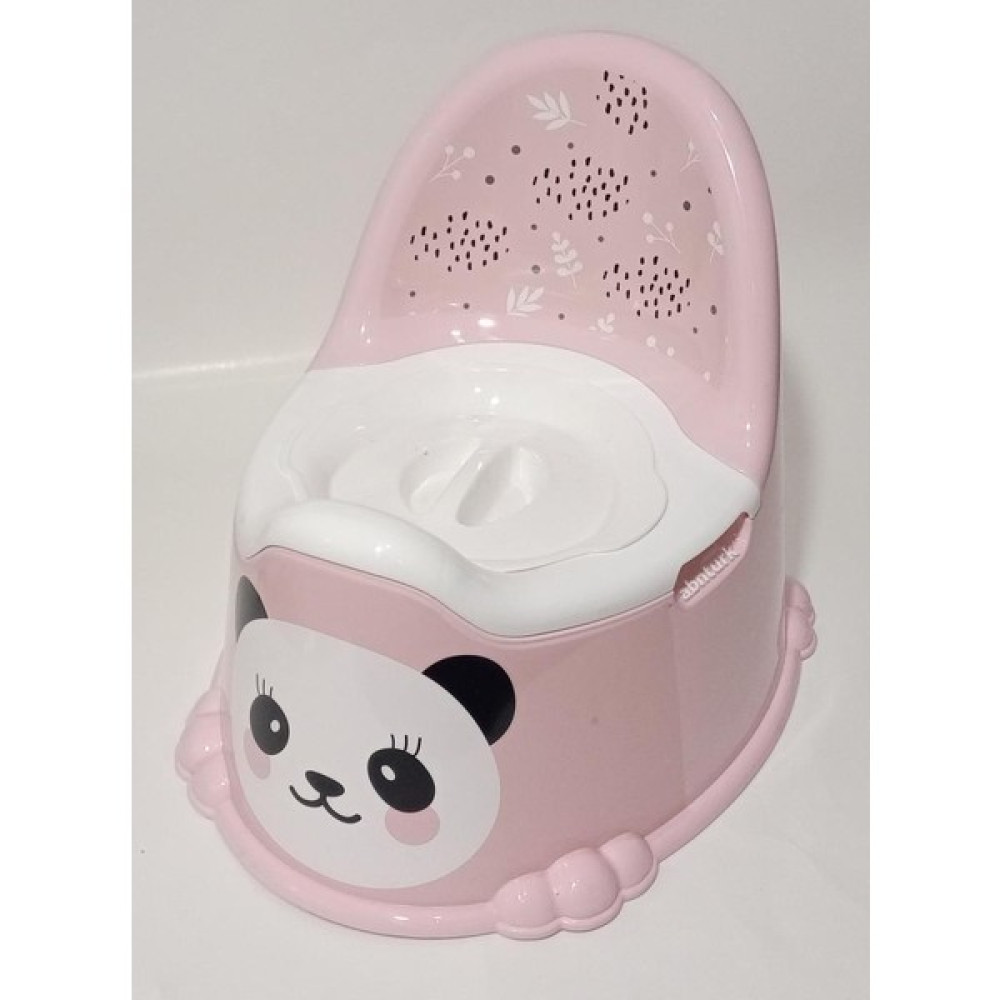 abnturk Toz Pembe Panda Lazımlık Rahat Konforlu Çıkabilir Hazneli Kapaklı Dünyanın En Kullanışlı Lazımlığı - Renkli Bebek Lazımlık Fiyatı