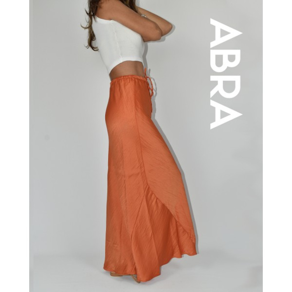 Abra Kadın Turuncu Saten Bohem Etek Etek Fiyatı