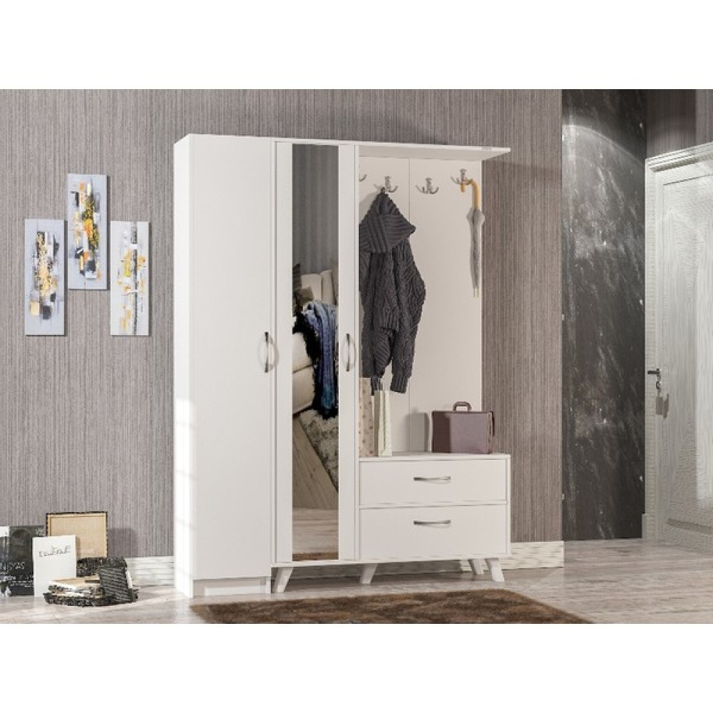 Abre 34342 Beyaz Vestiyer Portmanto Ayakkabılık Portmanto Fiyatı