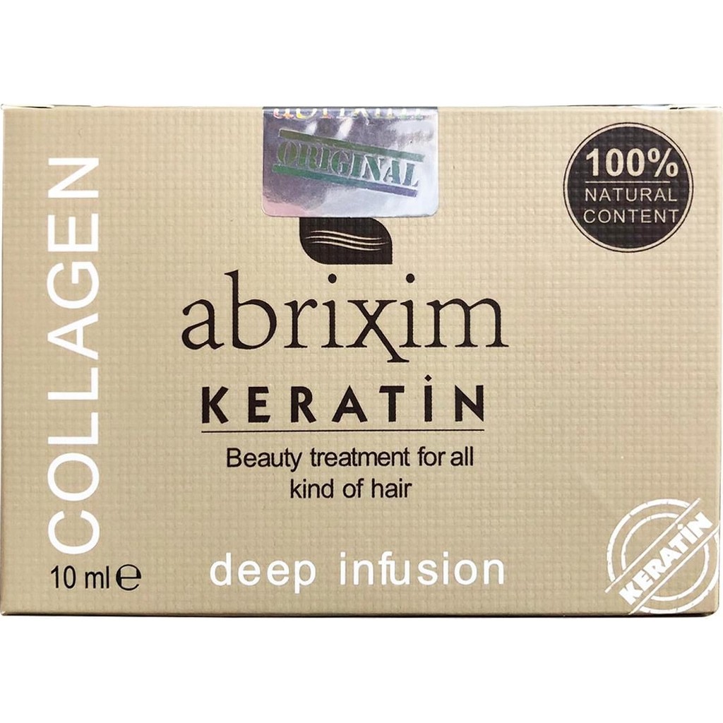 Abrixim Keratin Protein Ampül 10 ml x 10 Adet Saç Bakımı için Besleyici Doğal İçerik Diğer Fiyatı