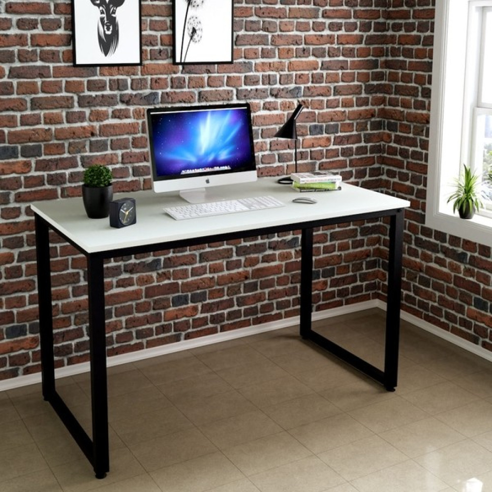 Abronya Çalışma Masası Bilgisayar Masası Dikdörtgen Laptop Masası BEYAZ-160X60 cm - 60x160 cm - Beyaz Çalışma Masası Fiyatı