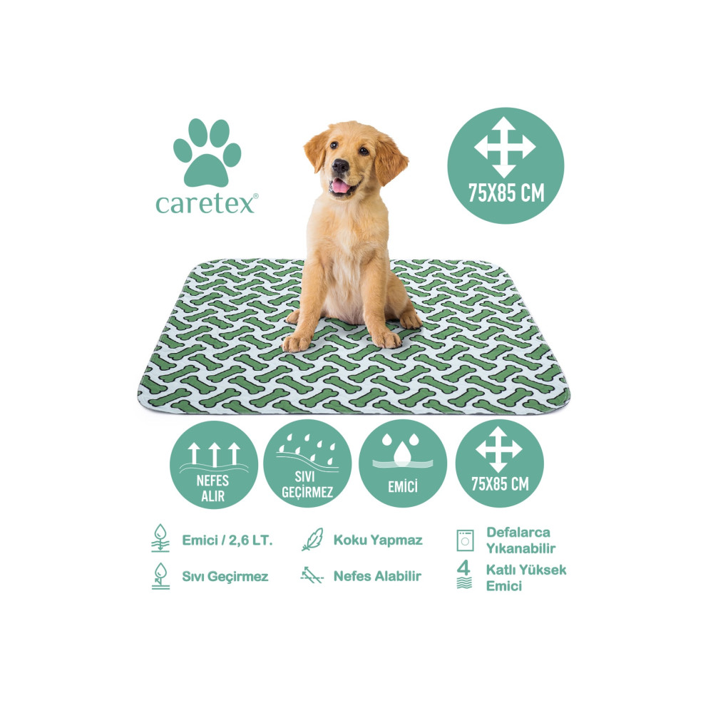 Abso 4 Katlı Yıkanabilir Emici Köpek Pedi Kemik Baskılı ( 75 X 85 Cm. ) Evcil Hayvan Ürünleri Fiyatı