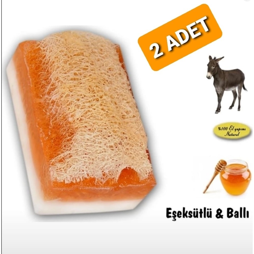 Abu Şifa Doğal El Yapımı Kabak Lifli Ballı Eşek Sütü Sabunu 120GR * 2 Adet Sabunlar Fiyatı