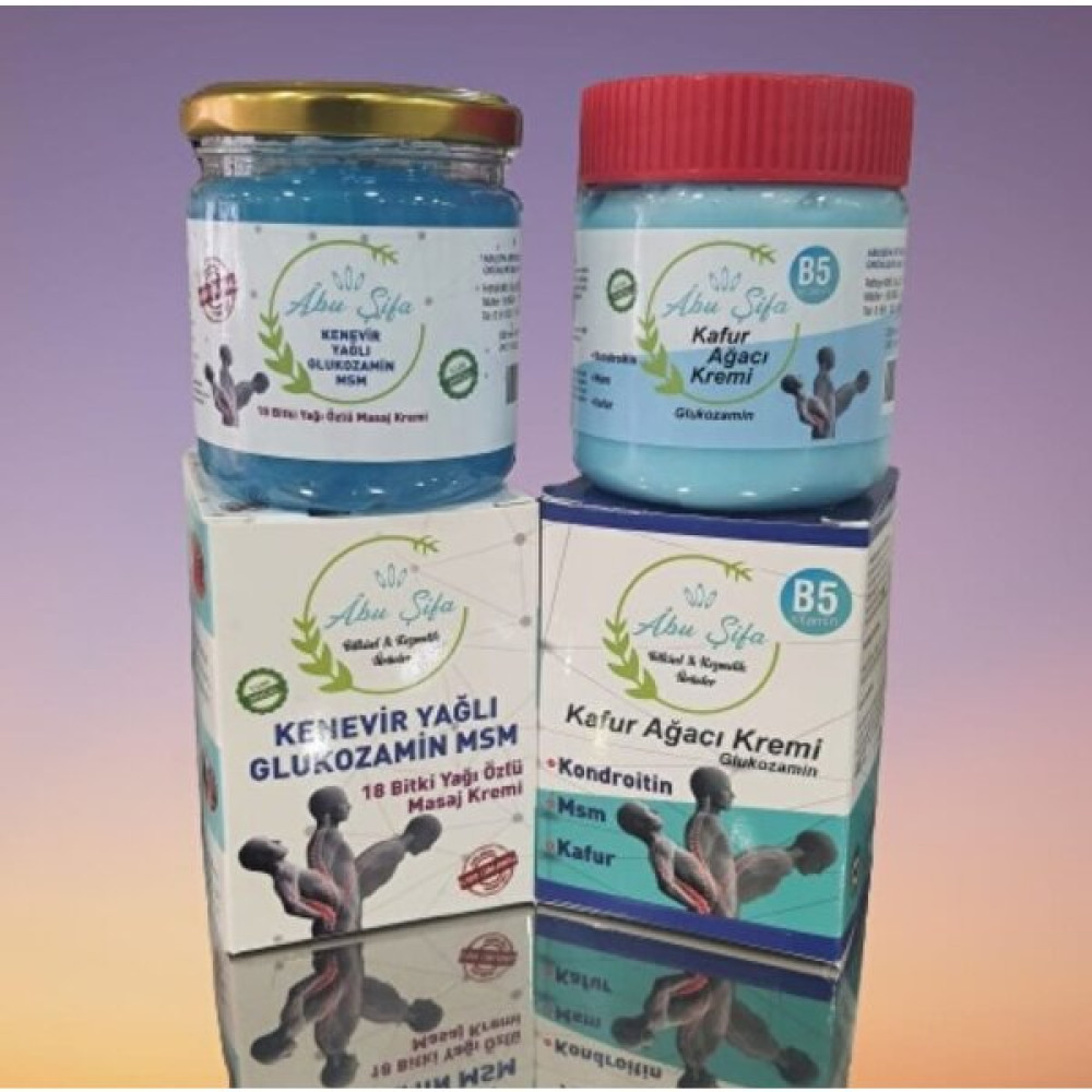 Abu Şifa Kafur Ağacı Kremi 200 ml & Kenevir Krem 200 ml Set Nemlendiriciler Fiyatı