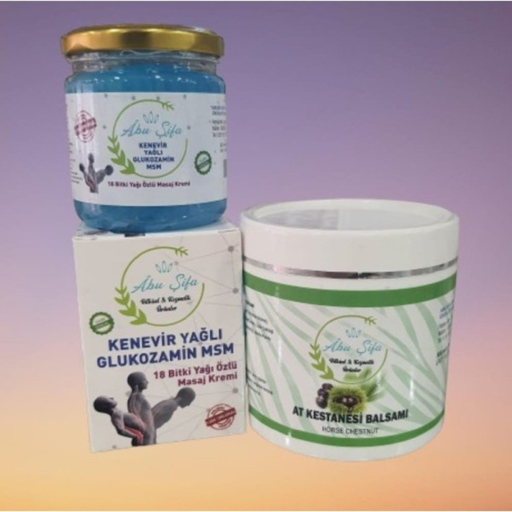 Abu Şifa Kenevir Yağlı 18 Bitki Krem 200 ml & At Kestanesi Balsam 500 ml Set Nemlendiriciler Fiyatı