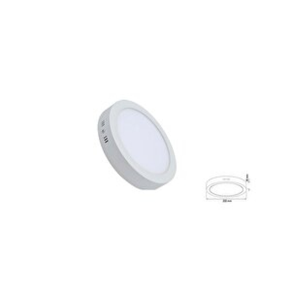 AC AYDINLATMA 18w Sıva Üstü Yuvarlak Led Panel Beyaz Işık Avize Fiyatı