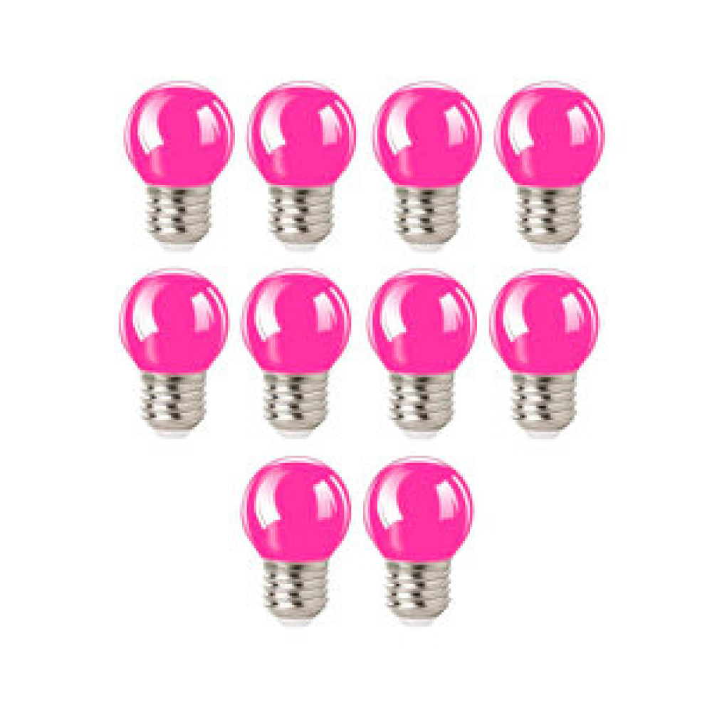 AC AYDINLATMA 1w Gece Led Ampul Pembe Işık 10 Adet Led Aydınlatmalar Fiyatı