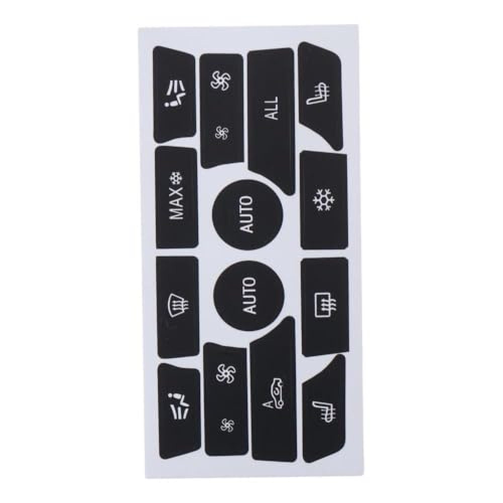AC Dash Button Repair Kit, AC Button Stickers, Car Dash Panel Control Repair Decals Compatible with BMW 5 Series 2009-2015
