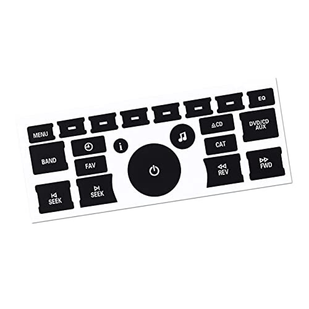 AC Dash Button Repair Kit, Replacement AC Dash Button Sticker Repair Kit, AC Dash Button Sticker Repair Kit Best for Fixing Ruined Faded A/C Control Buttons, Car SUV Truck Accessories (21 Key)