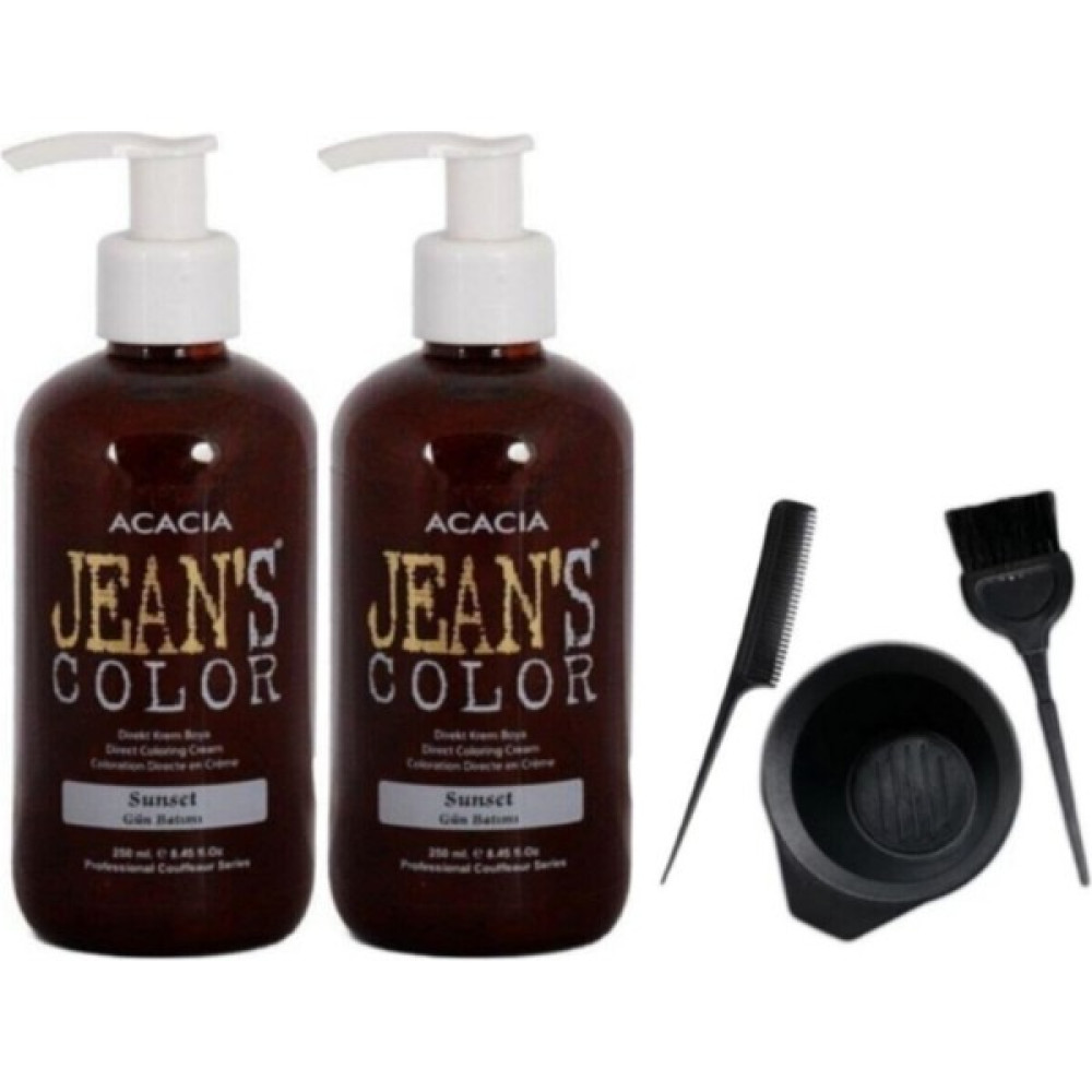 Acacia Jeans Color Saç Boyası Gün Batımı 250 Ml 2 Adet Ve Fluweel Boya Kabı Seti 869900100955758 Saç Boyası Fiyatı
