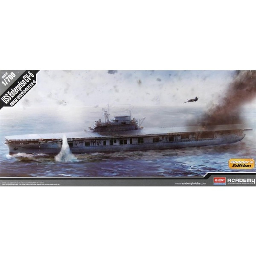 Academy 14224 1/700 Uss Enterprise Cv-6 Savaş Gemisi Demonte Plastik Maketi - Gri Oto Boyaları Fiyatı