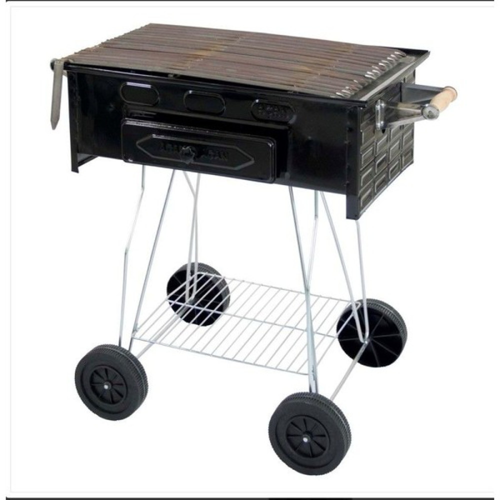 Açan 50X35 Lama Izgaralı Barbekü Mangal Katlanır Mangal Seyyar Mangal Fırınlı Mangal Bahçe Mangalı & Barbekü Fiyatı