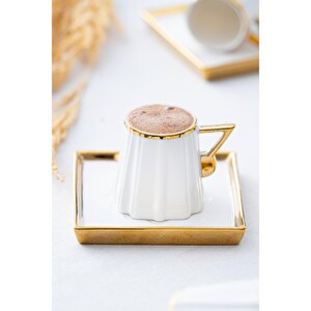 Acar Gambell 6 Kişilik Porselen Kahve Fincanı Takımı - 90 Ml Fincan / Bardak / Kahve Takımı Fiyatı