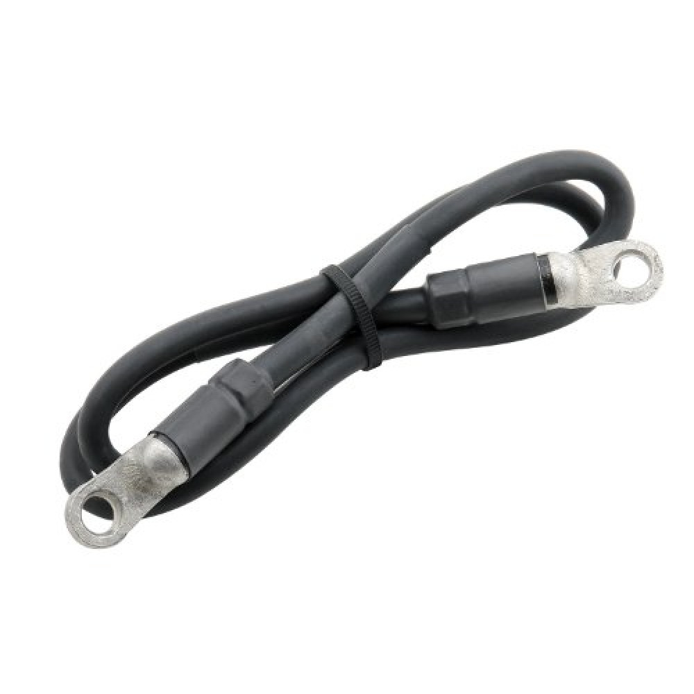 Accel 1843 Black 2-Gauge 3' Long Silicone Battery Cable Eyelet