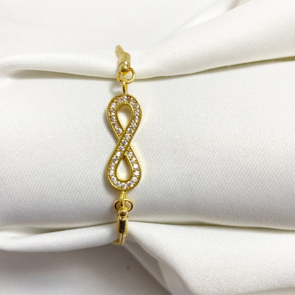 Accessories Zirkon Taşlı Sonsuz Sembolü Bileklik Saat ve Bileklik Aksesuarı Fiyatı