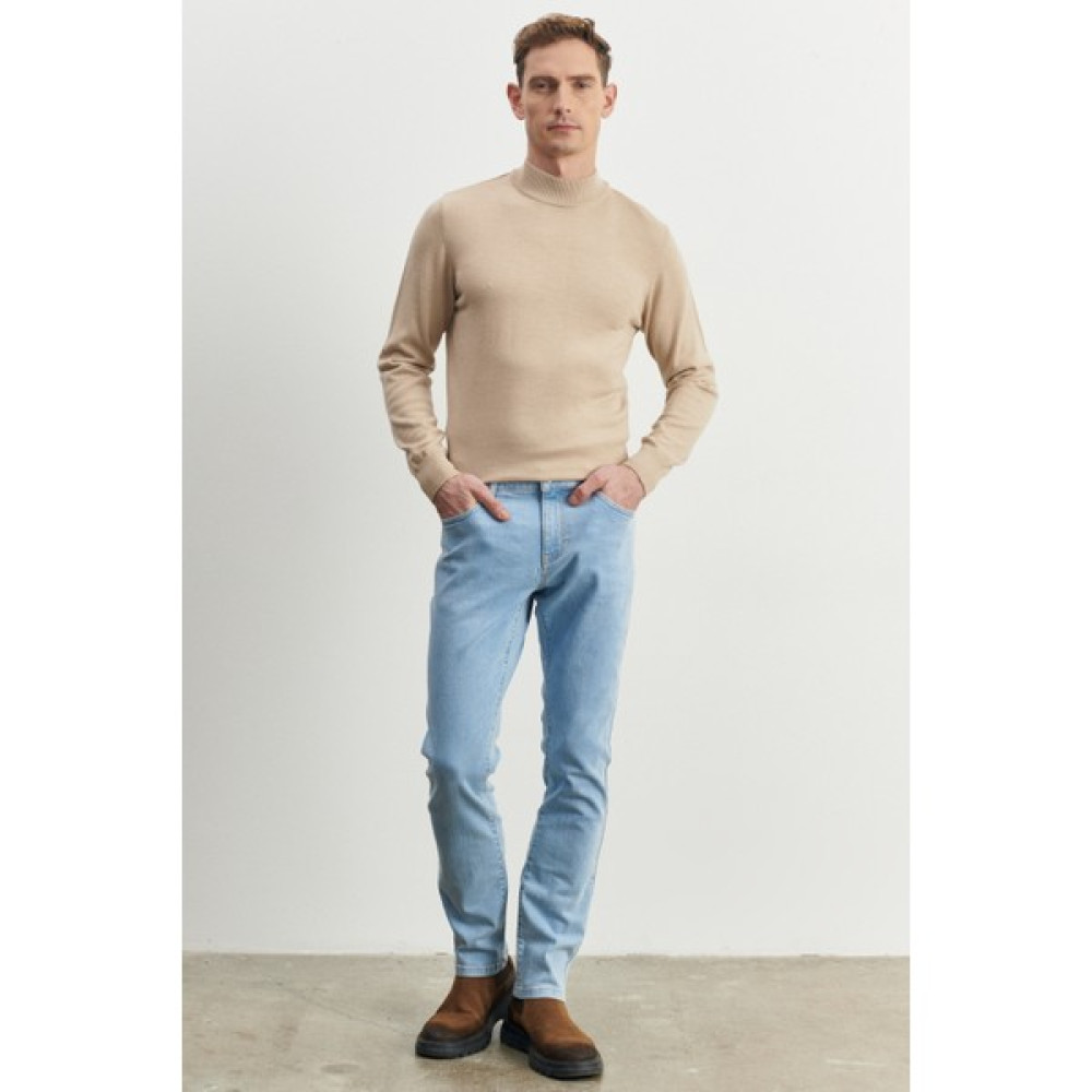 AC&Co / Altınyıldız Classics Erkek Açık Mavi Slim Fit Dar Kesim Magic Denim Esnek Jean Kot Pantolon Erkek Jeans / Kot Pantolon Fiyatı