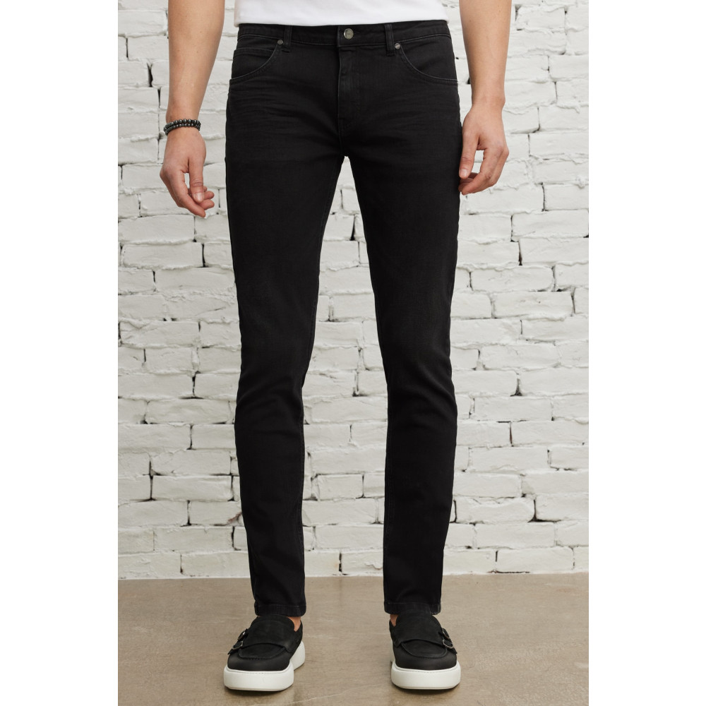 AC&Co / Altınyıldız Classics Erkek Antrasit Ekstra Slim Fit Dar Kesim Rıss Pamuklu Esnek Denim Jean Kot Pantolon 34 Beden Bayan Jeans / Kot Pantolon Fiyatı