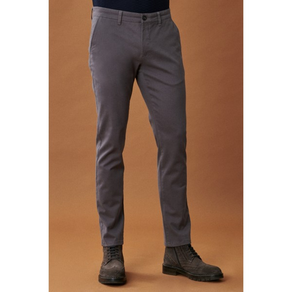 AC&Co / Altınyıldız Classics Erkek Antrasit Kanvas Slim Fit Dar Kesim Yan Cep Esnek Chino Pantolon Erkek Pantolon Fiyatı