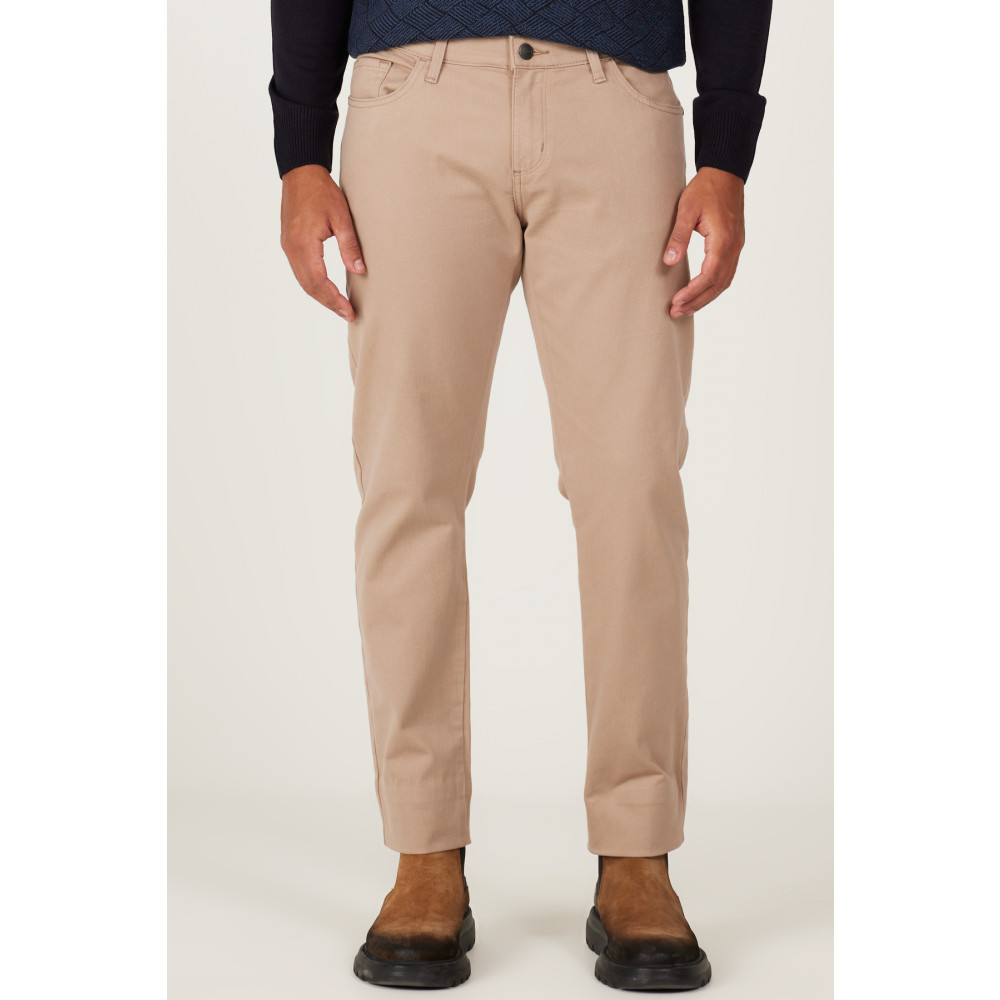 AC&Co / Altınyıldız Classics Erkek Bej Slim Fit Dar Kesim 5 Cep Pamuklu Kanvas Esnek Chino Pantolon 58 Beden Kadın Pantolon Fiyatı