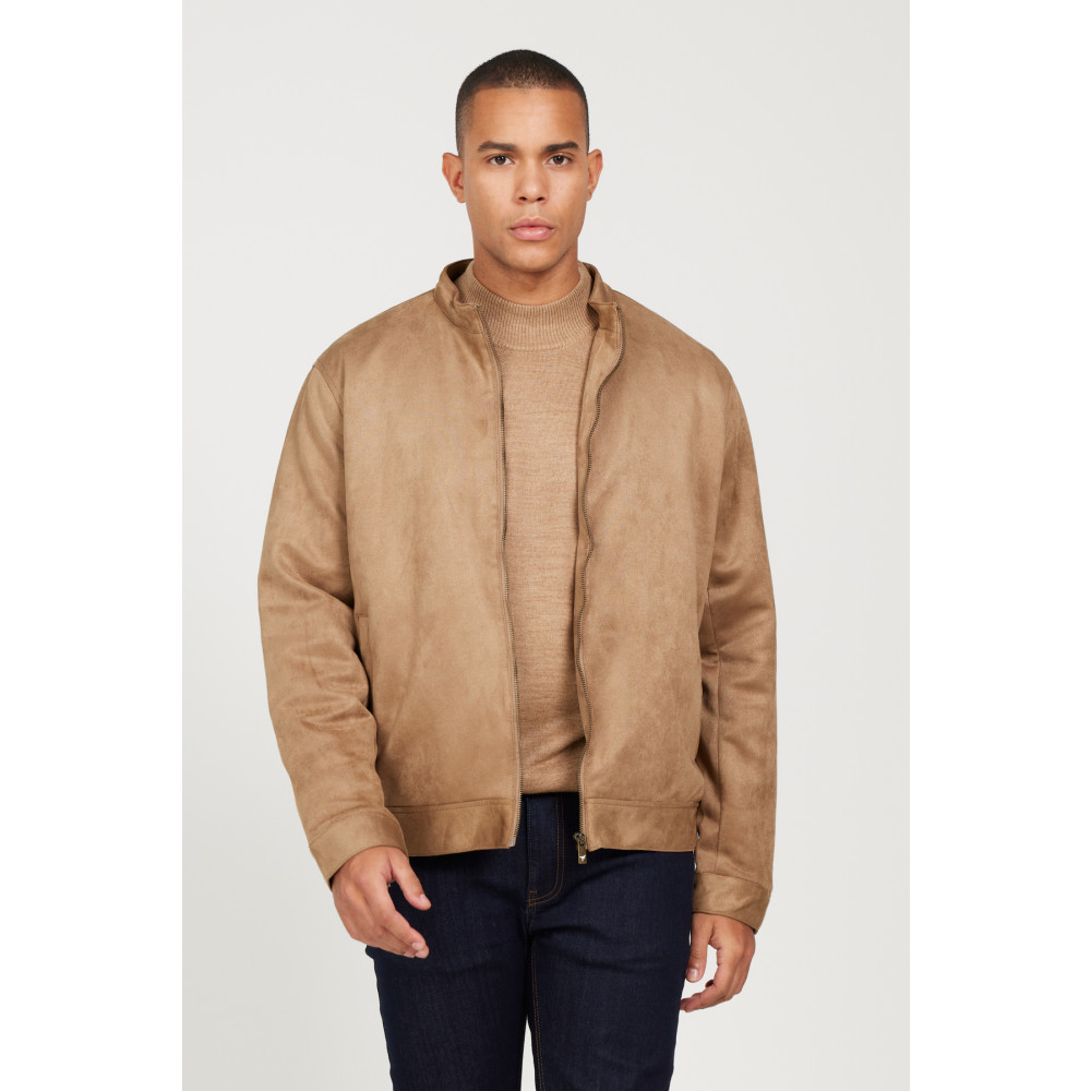 AC&Co / Altınyıldız Classics Erkek Bej Standart Fit Normal Kesim Dik Yaka Sıcak Tutan Süet Ceket Mont 2XL Beden Bayan Ceket Fiyatı