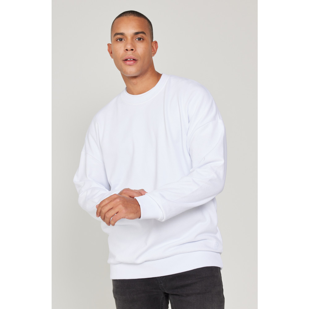 AC&Co / Altınyıldız Classics Erkek Beyaz Standart Fit Normal Kesim Içi Polarlı 3 Iplik Bisiklet Yaka Sweatshirt XL Beden Bayan Sweatshirt Fiyatı